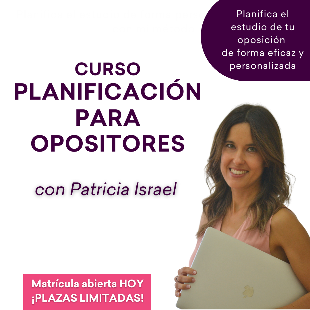 curso de planificacion para opositores Patricia Israel