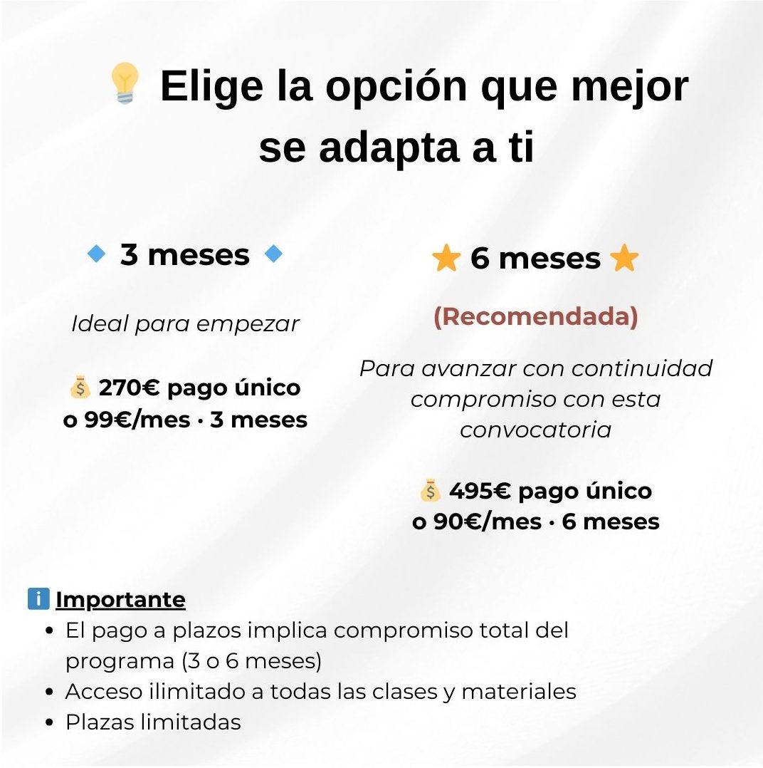 Tutorías Grupales 2026 de Patricia Israel para oposiciones de Justicia. Preparación personalizada con método, estrategia y motivación. Matrículas abiertas.