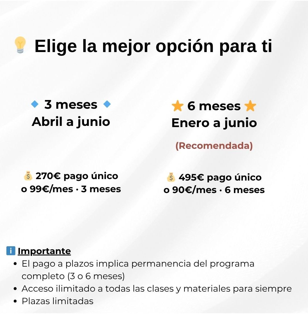 Tutorías Grupales 2026 – Patricia Israel Mentora de Opositores Tutorías Grupales 2026 de Patricia Israel para oposiciones de Justicia. Preparación personalizada con método, estrategia y motivación. Matrículas abiertas.