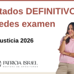 Listados definitivos y sedes 2026 oposiciones justicia